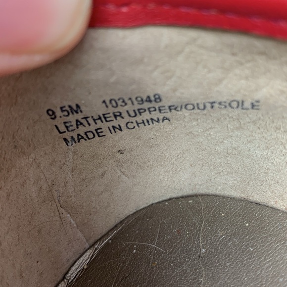 Array red leather Flats - Picture 12 of 12